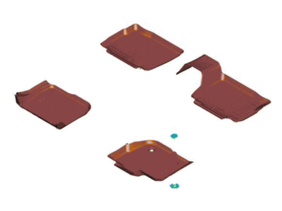 Ford HP5Z-5413300-DA Kit - Floor Contour Mat