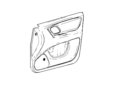 Ford 5E6Z-7823942-BAB Panel - Door Trim - Lower, Passenger Side