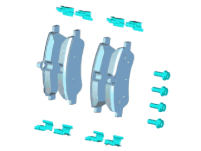 Ford GU2Z-2V001-E Front Pads, Blue