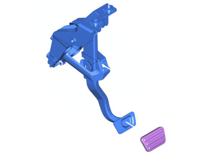 Ford FR3Z-2455-A Pedal And Bracket Assy