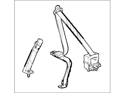 1990 Ford Aerostar Seat Belt - FO9Z-11611A73-B