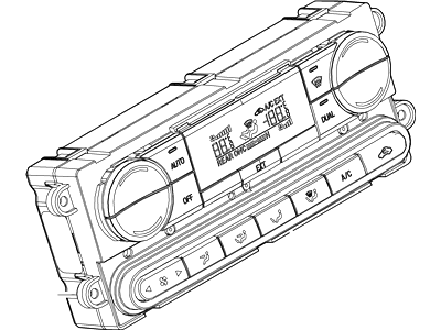 Ford 7C3Z-19980-H Dash Control Unit