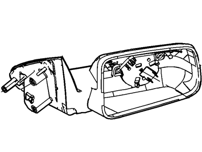 Ford 8S4Z-17683-CACP Mirror Assy - Rear View Outer