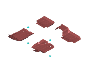 Ford KB3Z-2113300-AA Kit - Floor Contour Mat