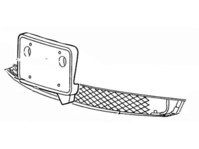 Ford F8RZ-17B968-AA Bumper Grille, Passenger Side