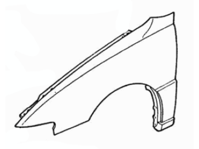 Ford F8CZ-16006-AA Fender, Front Driver Side
