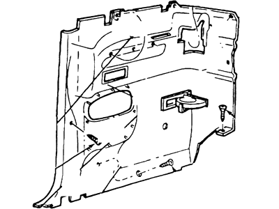 Ford F4TZ18278D12DAK Panel - Trim Blue