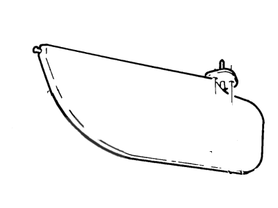 Ford 4C3Z-2604105-DAB Visor Assembly - Sun