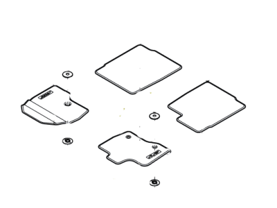 Ford HB5Z-7813300-BA Kit - Floor Contour Mat