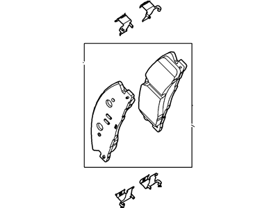 Ford DG1Z-2001-A Kit - Brake Lining