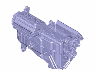Ford DG9Z-19B555-T Evaporator And Housing Assembly