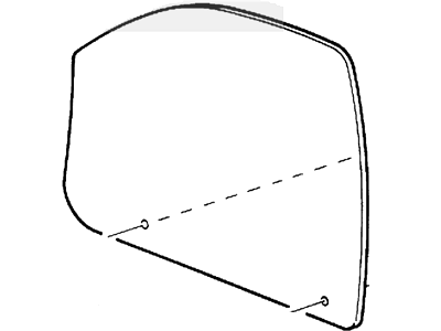 Ford XF2Z-1621410-AA Door Glass