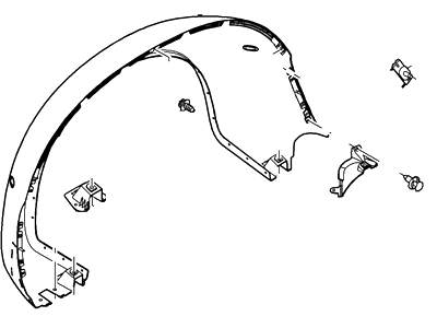 Ford BC3Z-16313-CPTM Fender Assy - Rear