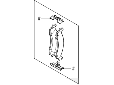Ford 2U2Z-2V001-AG Pad