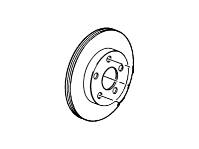 1994 Mercury Cougar Brake Disc - YF6Z-1V125-C