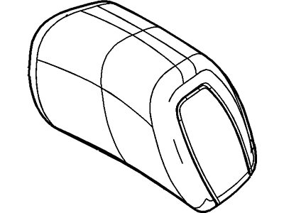 Ford AA8Z-74610A62-BD Cover - Headrest - Roll Type