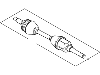 Mercury 6L8Z-3A427-B Shaft - Front Axle