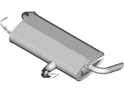 Ford CV6Z-5A289-C Muffler Assy - Rear