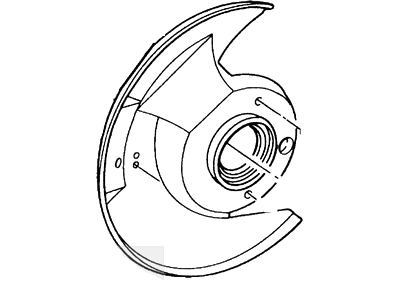 Ford F4TZ-2K004-B Splash Shield, Passenger Side
