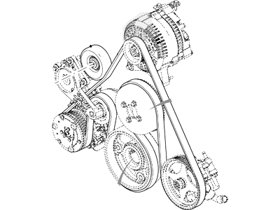 Ford 9C2Z-8620-B V-Belt