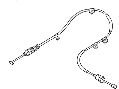 Mercury Throttle Cable - XS4Z-9A758-AA