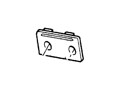Ford F37Z-17A385-B License Bracket, Front