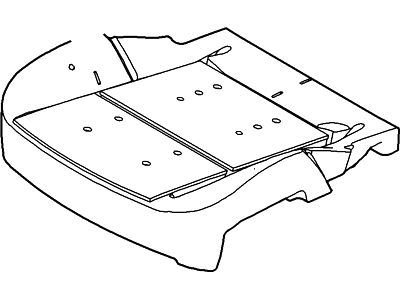 Lincoln DE9Z-74632A23-C Pad - Seat Cushion