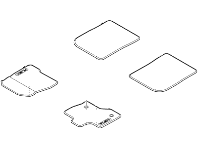 Ford DA8Z-7413086-BA Kit - Floor Contour Mat, Rubber