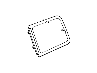 Ford F3XY12257A22D Glass Assembly, Driver Side