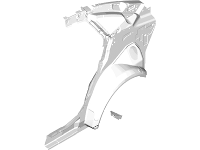 C1BZ-9911778-A Ford Deflector - Air, Passenger Side Illustration 1 of 1