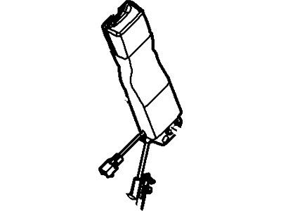 5S4Z-6161202-AB Ford Buckle Assembly - Seat Belt, Passenger Side Illustration 1 of 1