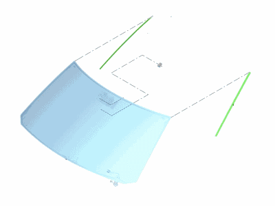 Lincoln JL7Z-7803100-C Glass - Windscreen