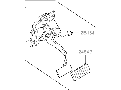 Mercury 5L8Z-2455-AE Pedal Assy - Brake