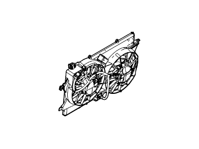 Ford 3S4Z-8C607-BF Fan And Motor Assy