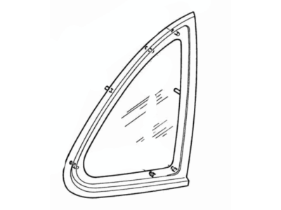 Ford F4AZ-5429710-A Glass - Quarter Window