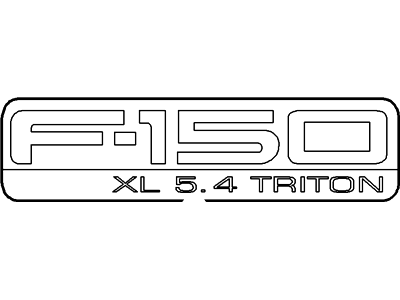 Ford 4L3Z-16720-CA Name Plate Ford 4L3Z-16720-CA Name Plate