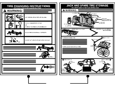 Mercury 9L8Z-17A083-B Decal - Jack Operation