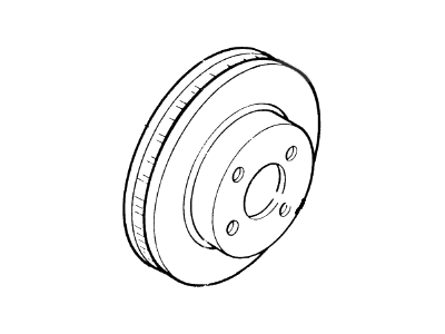 Mercury Lynx Brake Disc - YS4Z-1V125-AA