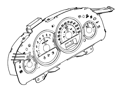 Mercury 6L8Z-10849-SB Instrument Cluster