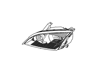 Ford 7S4Z-13008-A Headlamp Assy