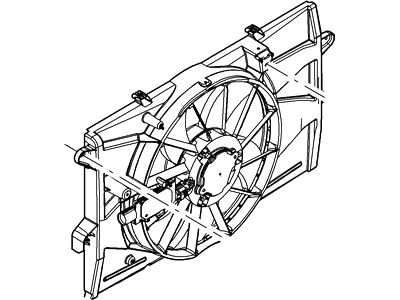 Mercury 8G1Z-8C607-A Motor And Fan Assy - Engine Cooling