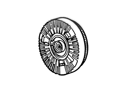 1990 Ford E-250 Econoline Club Wagon Fan Clutch - E9UZ-8A616-D