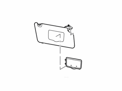 Ford GB5Z-7804104-EB Visor Assy - Sun