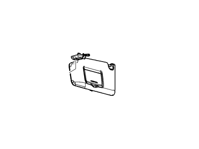 Ford AL3Z-1504105-FC Visor Assembly - Sun, Driver Side