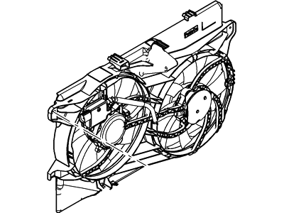 Lincoln 7T4Z-8C607-A Motor And Fan Assy - Engine Cooling