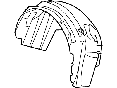 Mercury 3W7Z-16054-AA Apron Assy - Front Fender          