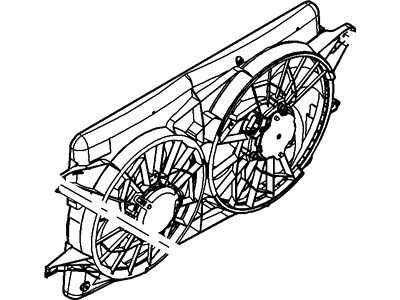 Mercury 5F2Z-8C607-DB Motor And Fan Assy - Engine Cooling