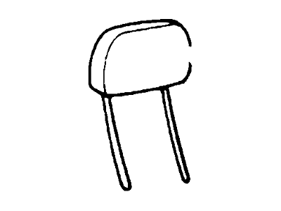 Ford F57Z78611A08AAA Headrest Assembly