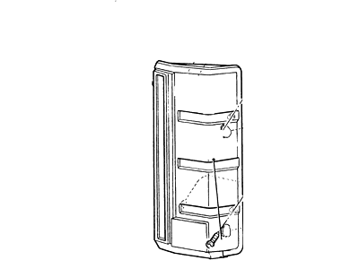 Ford E4TZ-13404-B Backup Lamp Assembly
