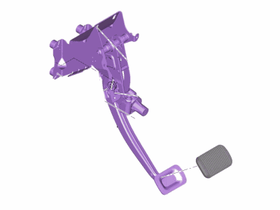 Lincoln JL1Z-2455-B Pedal Assy - Brake